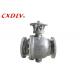 Carbon Steel 10 Inch 2pcs Trunnion Mounted Ball Valve American Standard