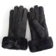Customized winter warm double face Australia sheepskin shearling gloves