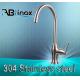 One Hole Sus304 Gooseneck Kitchen Stainless Steel Faucet