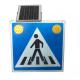 Blue 5W 18V Solar Powered Pedestrian Crossing Lights For Traffic