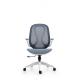 Customization White Grey Mesh Swivel Office Chair MID Back With Armrest