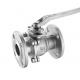 F304l Industrial Control Valves , 1/2 2 Piece Stainless Steel Ball Valve