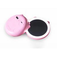 Power Bank Makeup Mirror with LED Light, Compact Portable Quick Charger