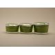 Leak Proof Cosmetic Cream Containers Portable Fresh Green With Silver Color