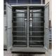 Single Wall Two Bay Outdoor Battery Cabinet With 8 Layers Shelves Two Front Doors Two Back Door