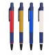 Fancy plastic ballpoint pens for promotion, blue refill, push type, Student pen advertising pens