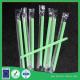Disposable straight plastic drinking Straws for Juice beverage in green color