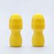 Yellow Color Perfume Oil Roll On Bottles 45ml Empty Plastic For Deodorant