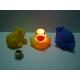 Water Sensor Light Up Bath Ducks LED Floating Frog / Dolphin Shaped Toy
