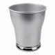 Decorative Metal Small Trash Can Wastebasket, Garbage Container Bin - for Bathrooms, Powder Rooms, Kitchens, Home Office