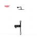 Single Lever Concealed In-Wall Bath Or Shower Mixer With Diverter Rainshower Handshower Bath Matt Black Brass Tap Faucet