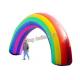 Colorful Oxford Fabric Rainbow Inflatable Arches For Event Entrance