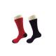 Red / Black Cotton Diabetic Circulation Socks For Unisex Adults Anti Slip