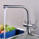 Stainless Steel Kitchen Sink Faucet With 3 Ways Precision Casting Technology