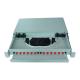 RAL7035 1U Fiber Optic Patch Panel 19inch Size Slidable customized