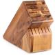 Professional Wooden Universal Knife Block Set , Bamboo Box Knife Holder
