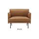 Leather Fabric Wood Single Double Restaurant Booth Sofa