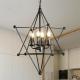 American Iron frame star industrial chandelier for kitchen dining room decor retro bar chandelier(WH-VP-119)