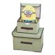 Foldable Desk Storage Box Organizer for Clothes Non Woven Cover Sundries