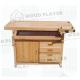 OEM ODM Solid Wood Heavy Duty Beech Workbench 30mm Thick Wood Work Station