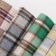Multicolor Yarn Dyed 850gsm Check Tweed Wool Fabric Polyester Coating Fabric