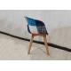 Solid Wood Patchwork Dining Chair With Super Load Bearing