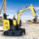 Small Hydraulic Backhoe Digger Orchard Greenhouse 1 Ton Micro Excavation Machine