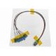 KEXINT MTP (MPO) Female APC To MDC 16 Fiber Breakout Single Mode (9/125) Fiber Optic Patch Cord