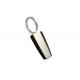 Trapezoid ABS Plastic Metal Key Holder Keychains Silver Electroplating