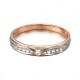 18K Rose Gold White Gold 0.16 Carat  Daimonds Engagement Ring (GDR001)