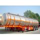 Tri axle Aluminum Insulated Semi Trailer Tanker For Asphalt Edible Crude Oil