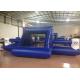 Outdoor Funny Inflatable Football Games Digital Printing dark blue customized inflatable football area