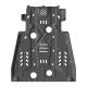 Black Metal Skid Plate for Toyota LC100 Engine and Transmission in Magnalium Alloy