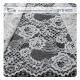 Black Dress Corded Chantilly Flower Lace Fabric / Embroidered Lace Fabric