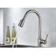 ROVATE Long Neck Pull Down Spout Kitchen Faucets 360 Degree Rotation Body