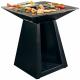 Black Painted Wood Burning Outdoor Cooking Square Steel Fire Pit Bbq Grill