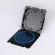 4 Inch Clamshell Silicon Wafer Box Transparent Black