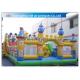 Superman Inflatable Fun Park Funland , Childrens Bouncy Castle With Slide