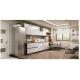 SGS Modern Modular Kitchen Cabinets Long Acrylic Door Panels Quartz Stone Countertops