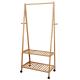 Removable Bamboo Home Furniture Bamboo Clothes Drying Hanger Rack For Clothes