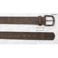 Brown Fashion Mens Casual Belts In Two - Tone PU With Thick Hand Stitching