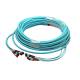 Multimode Aqua Color MPO MTP Trunk Cable 12F 24F 48F Customize count
