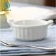 EU Round White Porcelain Dessert Bowls Dishwasher Safe