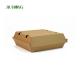 F flute Eco Friendly Takeaway Containers 700ml brown paper food boats