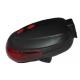 2 Laser 3 Red LED Bicycle Tail Light With 2 * AAA Battery Black Surface