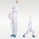 OEM EN14126 White TYPE 4  Non Woven Isolated Disposable Coverall Waterproof With Tapes