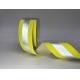 Yellow Silver Yellow Fire Resistant Reflective Fabric Tape Applied To Safety Wear