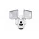 Black And White Optional Wireless IP CCTV Surveillance Hidden AI Flood Light Wall Camera