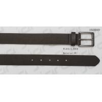 Dark Brown Mens Casual Belts With Small Punching Holes & Old Silver Buckle