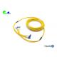 12F breakout  2.0mm LC UPC to LC UPC Fiber Optic Patch Cable  SM 9 /125 Yellow LSZH for Vertical wiring between floors